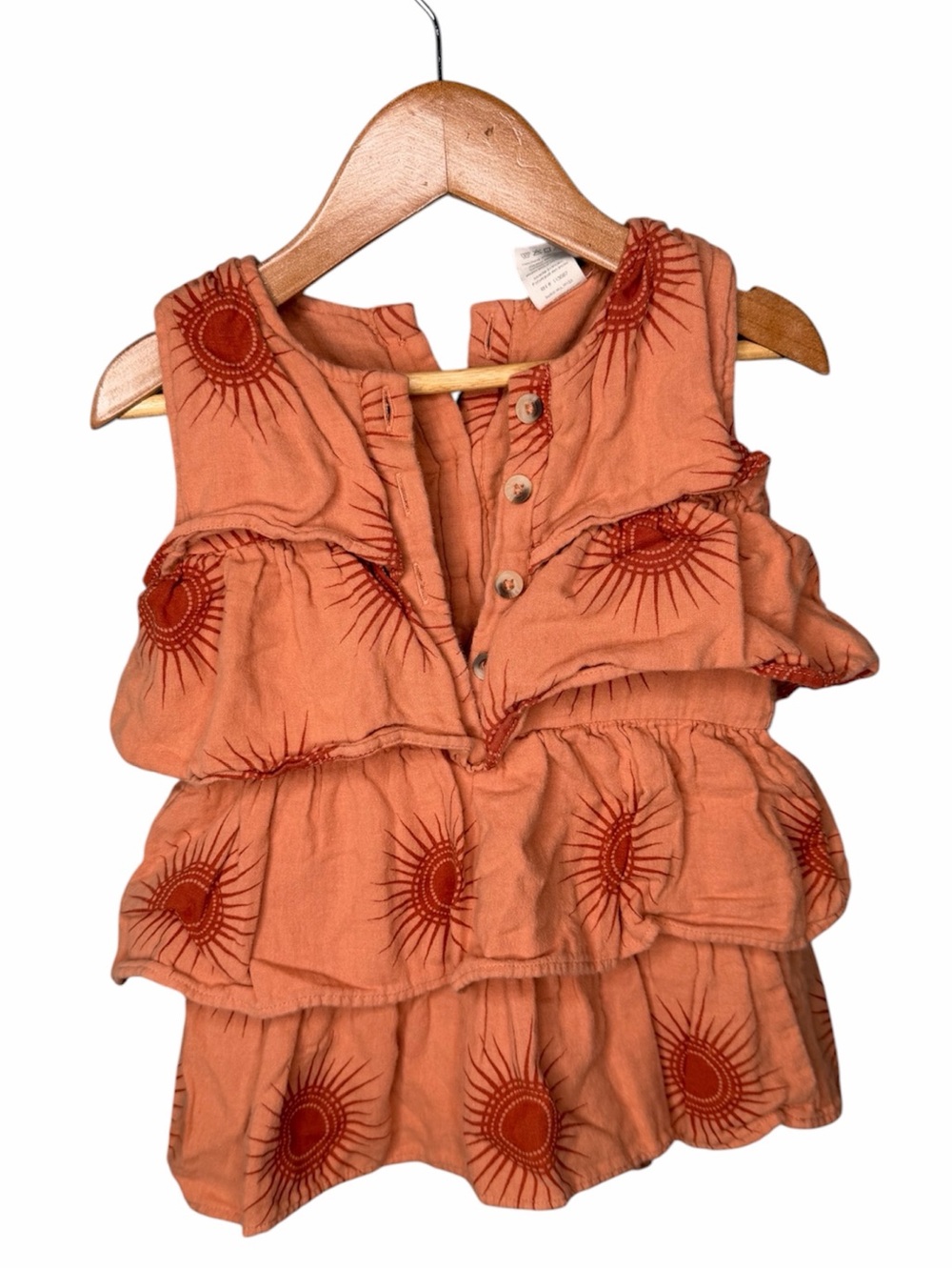 Kate Quinn Organic Cotton Sun Print Ruffle One Piece - Picture 2 of 10